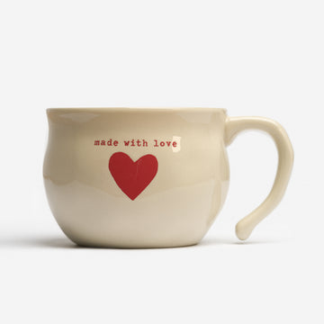 Made with Love Heart Soup Bowl